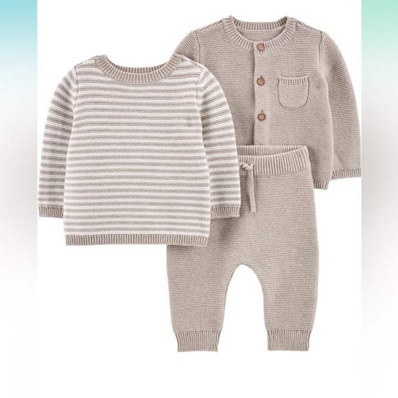 Simple Joys by Carter knit sweater set - Picture 1 of 1